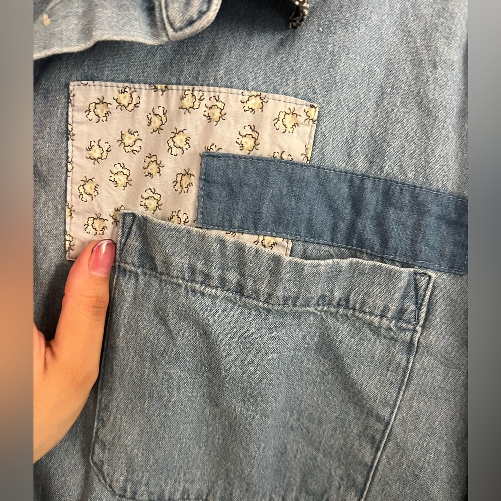 Cotton On Denim Button-Up Shirt - Picture 3 of 4